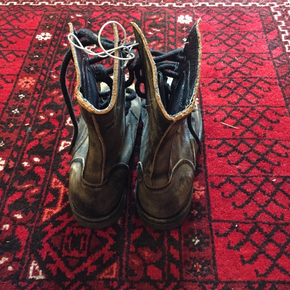 NEW Never Worn Free People Tortuga Combat Boots 7 - Picture 6 of 7